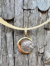 Alexander the Great and Gold Cable Necklace