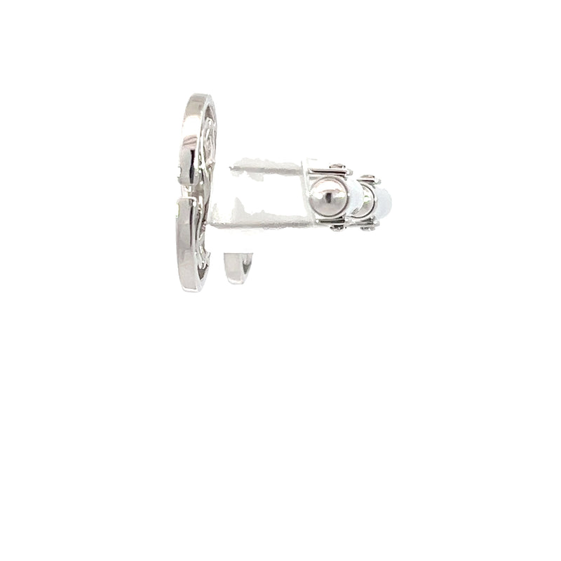 Silver Zamani Logo Cufflinks