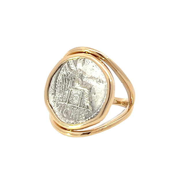 Roma & Victory Gold Flip Ring