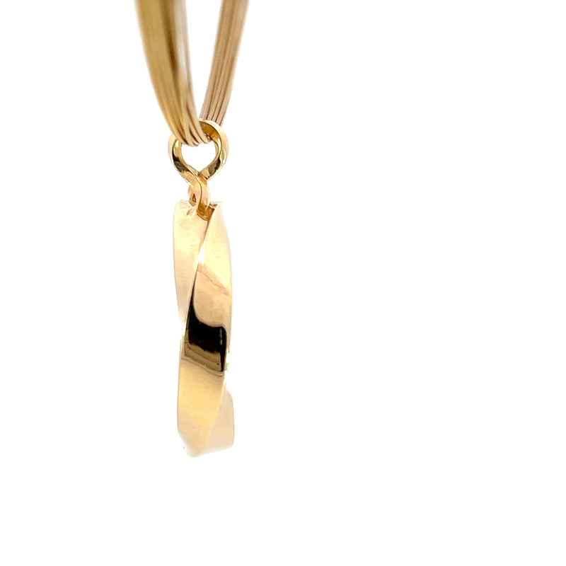 Epiphanes Infinity Pendant & Gold Cable Necklace