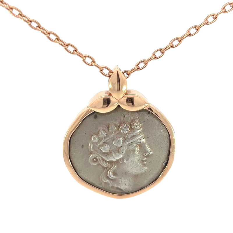 Dionysus and Heracles Rose Gold Choker Necklace