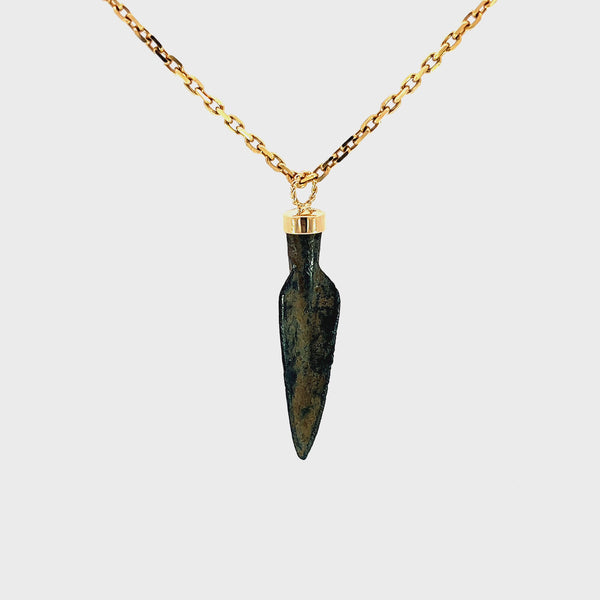 Ancient Arrowhead Pendant & Necklace